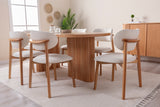 Masă dining Lugias, Beech, 180x90x75 cm