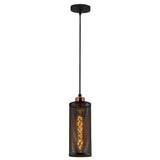 Lustră Amasra - N-981, Negru - Bronze, Ø10x116 cm