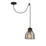 Lustră Kemah - N-1235, Negru, Ø53x108 cm