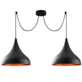 Lustră Berceste - N-1392, Negru, Ø131x127 cm