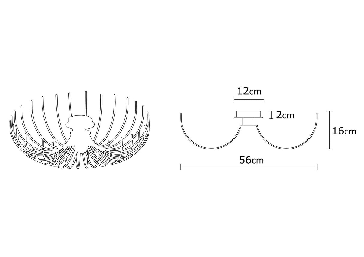 Lustra Aspendos Chandelier, Negru
