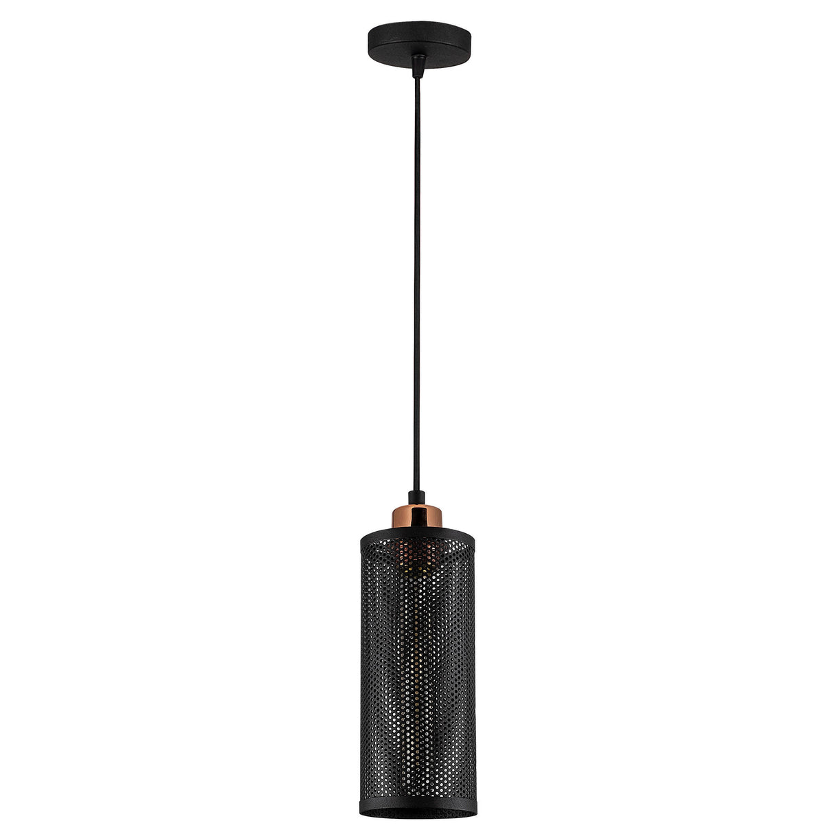 Lustră Amasra - N-981, Negru - Bronze, Ø10x116 cm