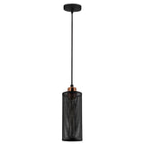 Lustră Amasra - N-981, Negru - Bronze, Ø10x116 cm