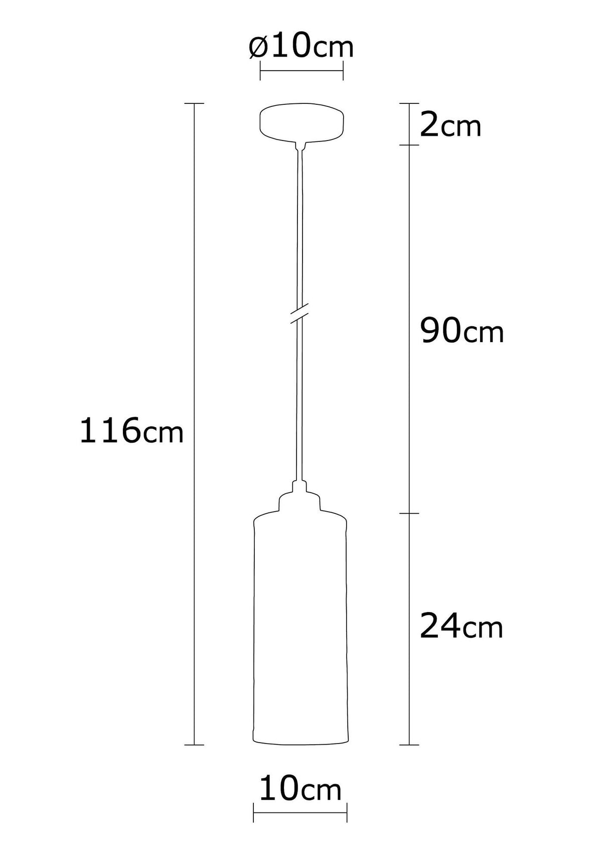 Lustră Amasra - N-981, Negru - Bronze, Ø10x116 cm