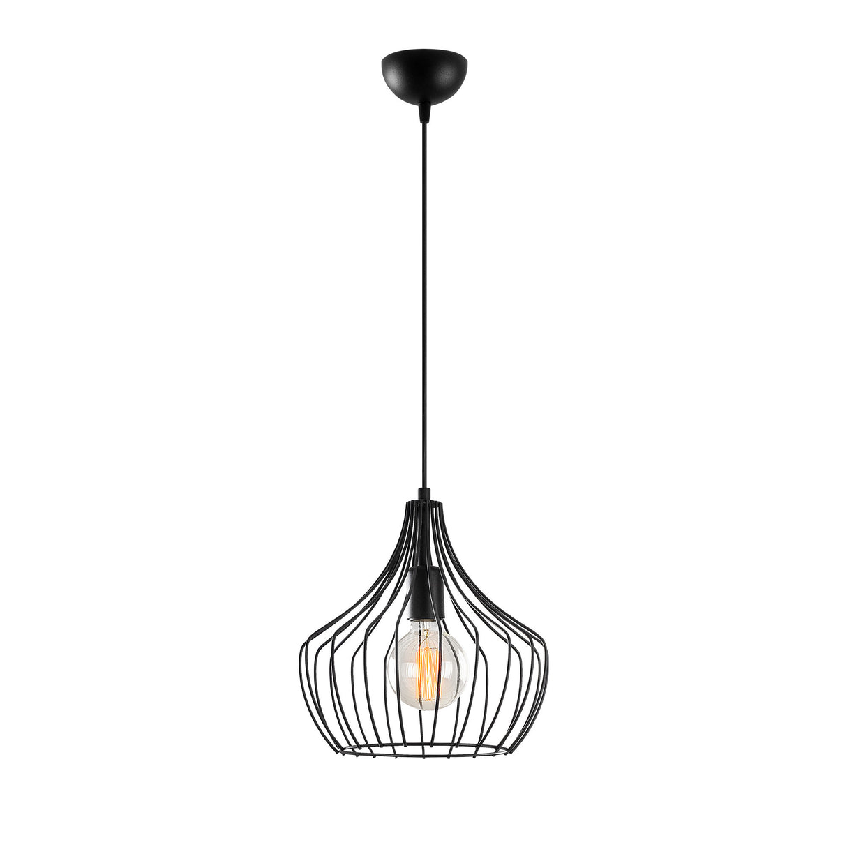 Lustră Mezopotamya - N-1277, Negru, Ø27x126 cm