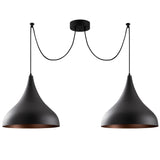 Lustră Berceste - N-1392, Negru, Ø131x127 cm