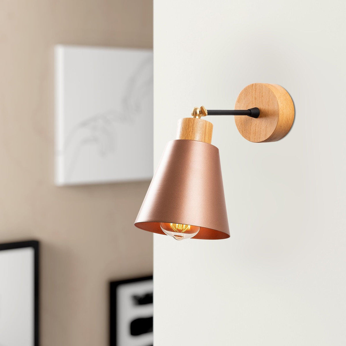 Aplica de perete Stormfire, Cupru, SKU 525NOR3130