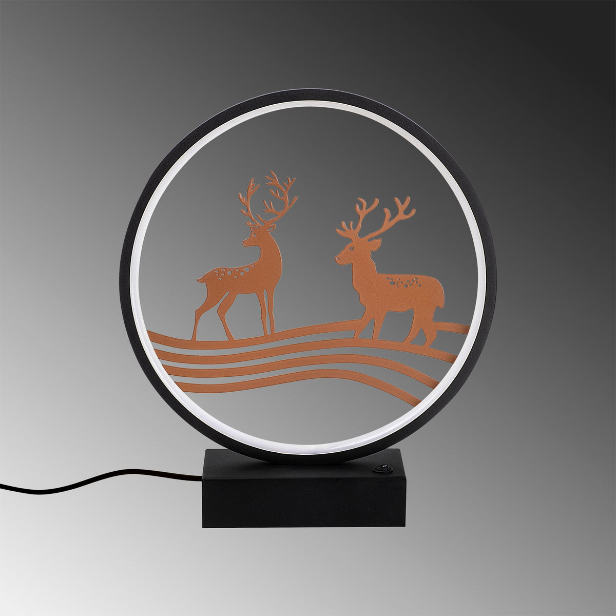 Veioză XMAS6, Negru - Copper, Ø30x35 cm, SKU 526SHD1136, imagine 5
