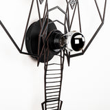 Aplică de perete W-034, Negru, 45x12x45 cm