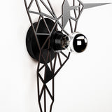 Aplică de perete W-053, Negru, 44x12x44 cm