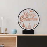 Veioză XMAS4, Negru - Copper, Ø30x35 cm