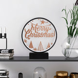 Veioză XMAS4, Negru - Copper, Ø30x35 cm