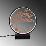 Veioză XMAS4, Negru - Copper, Ø30x35 cm