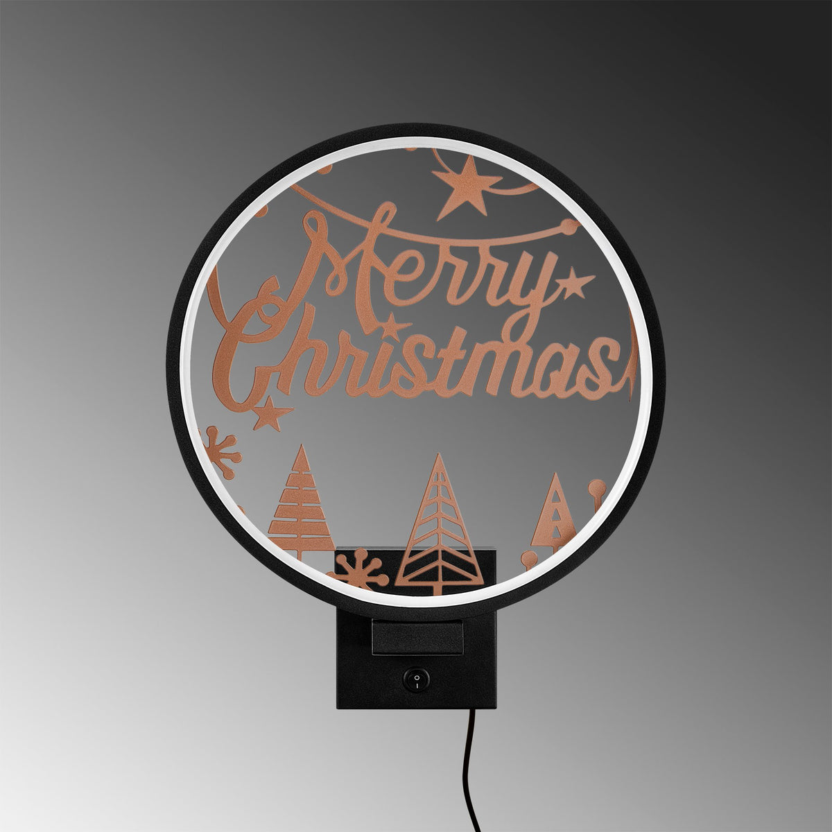 Aplică de perete XMAS20, Negru - Copper, 10x10x4 cm, SKU 526SHD1150, imagine 5