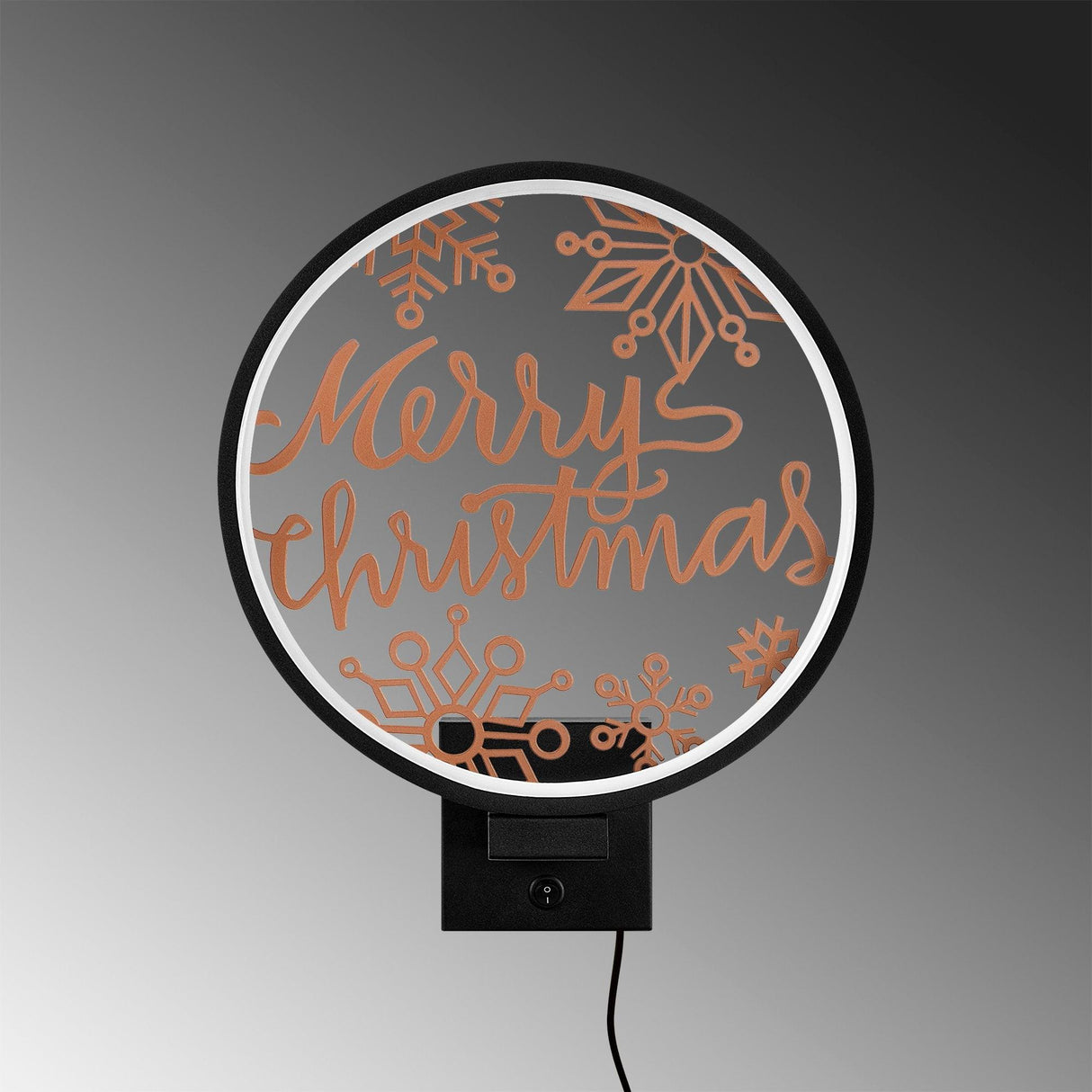 Lampă de perete XMAS21, Negru, 10x10x4 cm