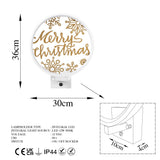 Aplică de perete XMAS29, Alb - Auriu, 10x10x4 cm
