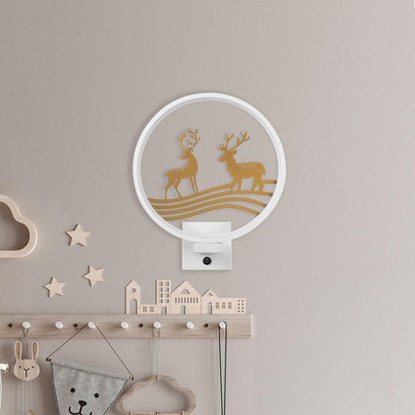 Lampă de perete XMAS30, Alb, 10x10x4 cm
