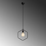Lustră Geonni - MR-647, Negru, Ø10x123 cm