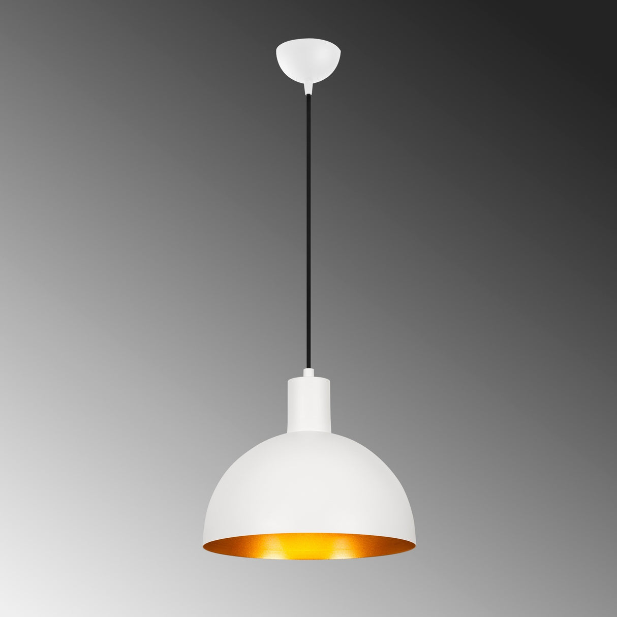 Lustră Sivani - MR-625, Alb - Auriu, Ø30x117 cm