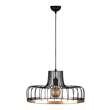 Lustra Zillie Design, Negru/Cupru