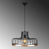 Lustra Zillie Design, Negru/Cupru