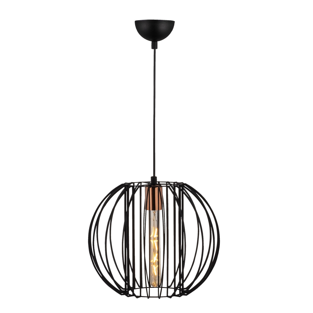 Lustră Fellini - MR - 779, Negru - Bronze, Ø33x124 cm