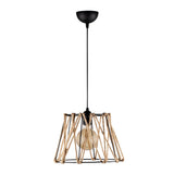 Lustră Jutini - MR - 784, Negru - Bej, Ø30x116 cm