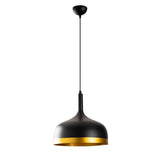 Lustră Sivani - MR - 826, Negru - Auriu, Ø30x128 cm