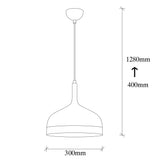 Lustră Sivani - MR - 826, Negru - Auriu, Ø30x128 cm