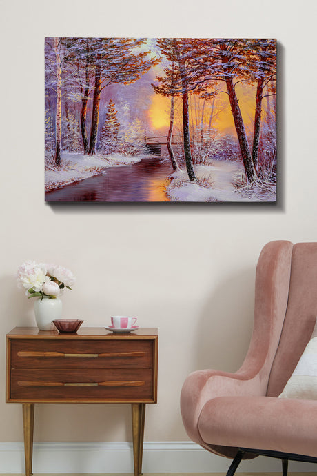 Tablou canvas Kanvas Tablo (70 x 100) - 36, Multicolor, 70x100x3 cm