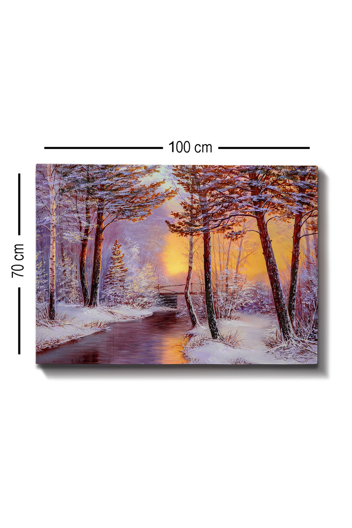 Tablou canvas Kanvas Tablo (70 x 100) - 36, Multicolor, 70x100x3 cm