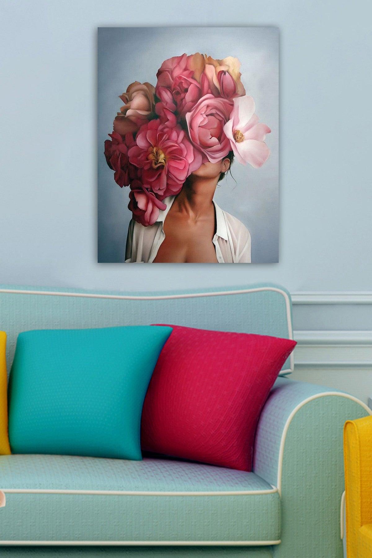 Tablou Canvas Lady, Multicolor, 70 x 50 cm