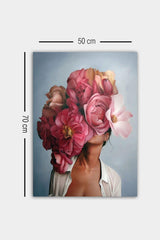 Tablou Canvas Lady, Multicolor, 70 x 50 cm