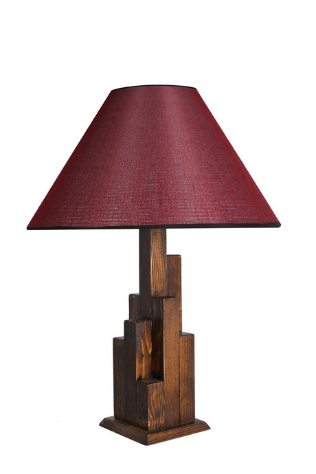 Veioză 8301-2M, Nuc - Bordo, Ø45x57 cm
