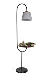 Lampadar cu masuta de cafea Zumrut - Gri, SKU 534LUN3549