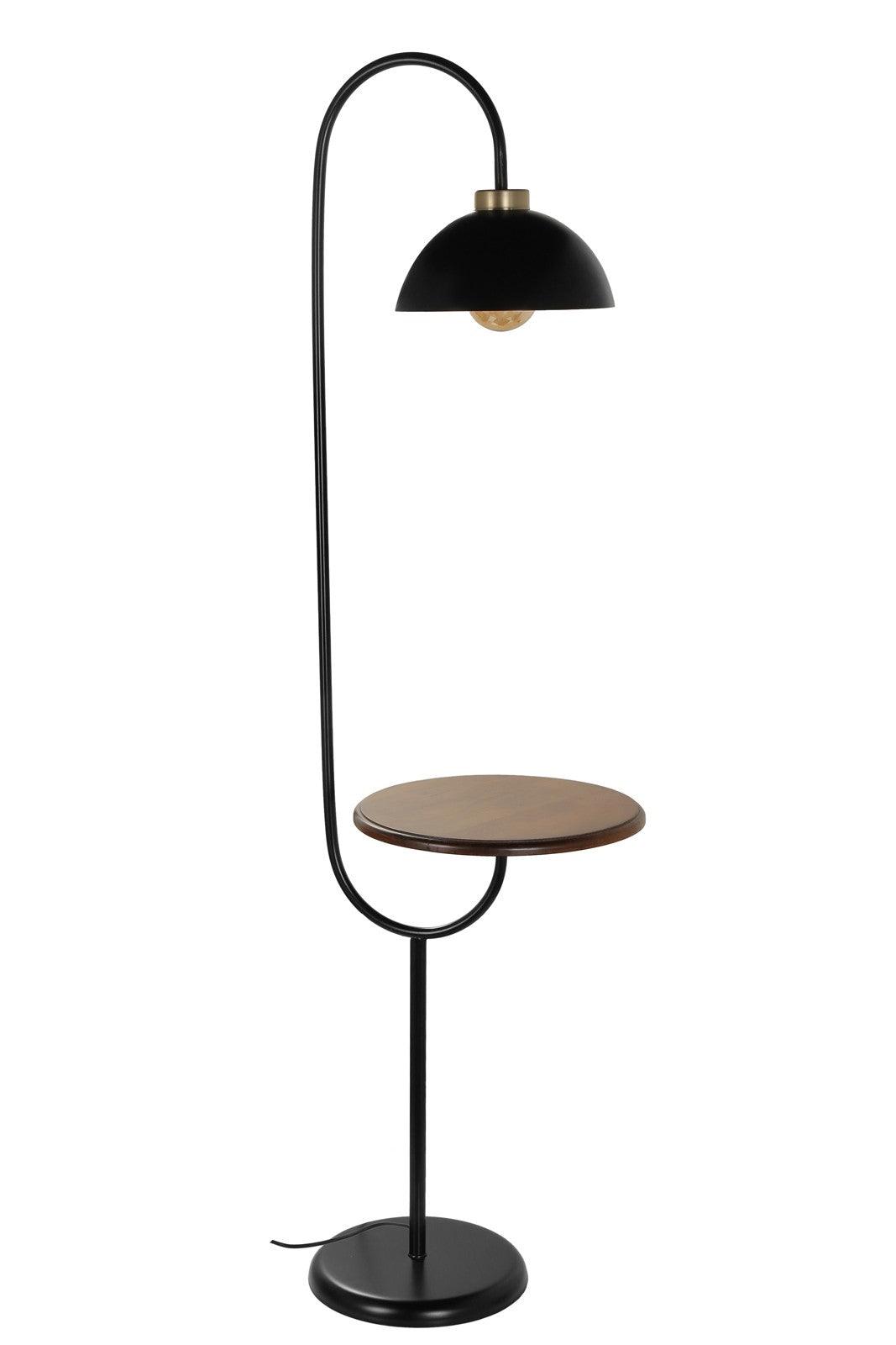 Lampadar cu masuta de cafea Zumrut - Negru, SKU 534LUN3549