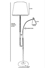 Lampadar Forza - Cupru Roșu, SKU 534LUN4266