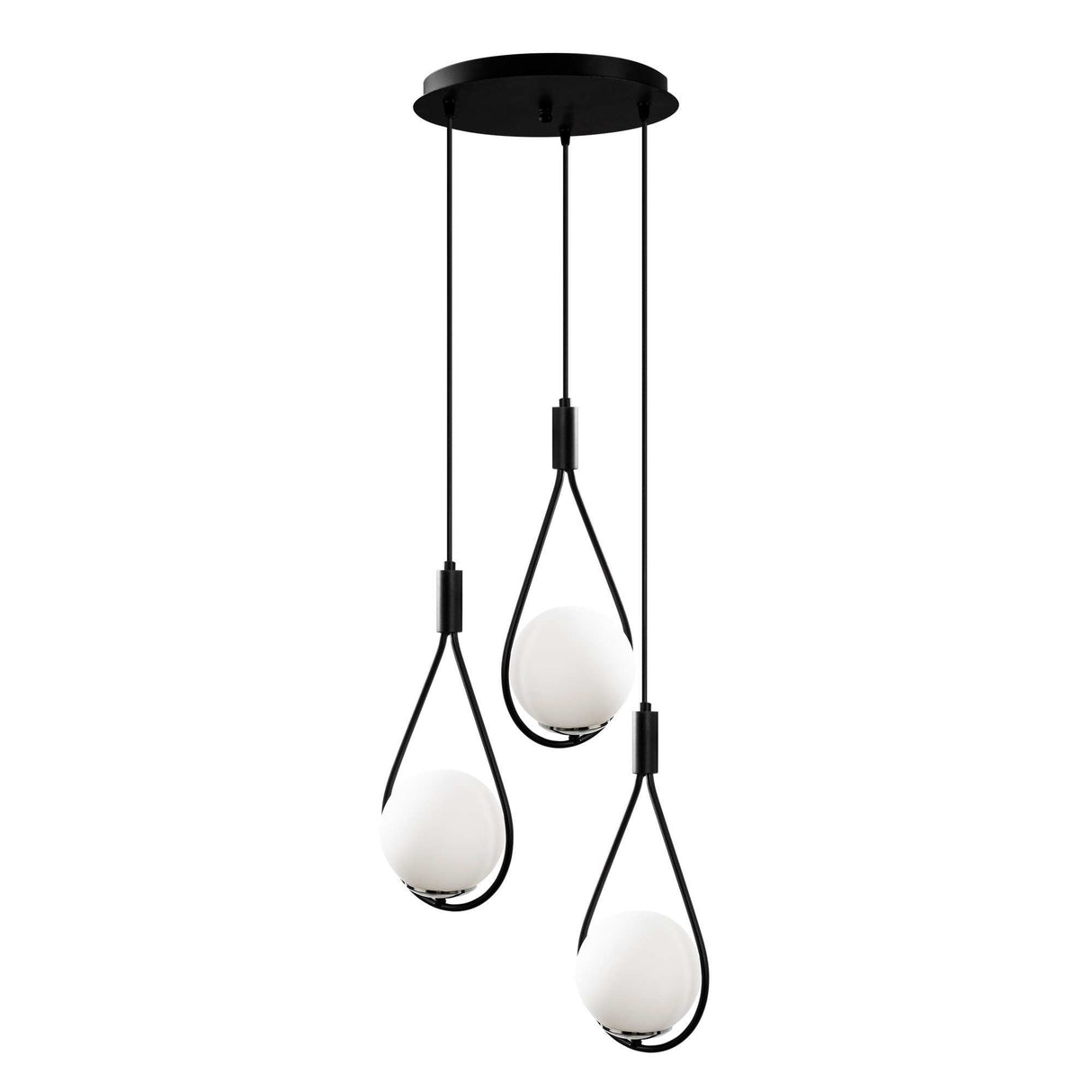 Lustră Mudoni - MR - 938, Negru, Ø46x136 cm