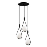 Lustră Mudoni - MR - 938, Negru, Ø46x136 cm