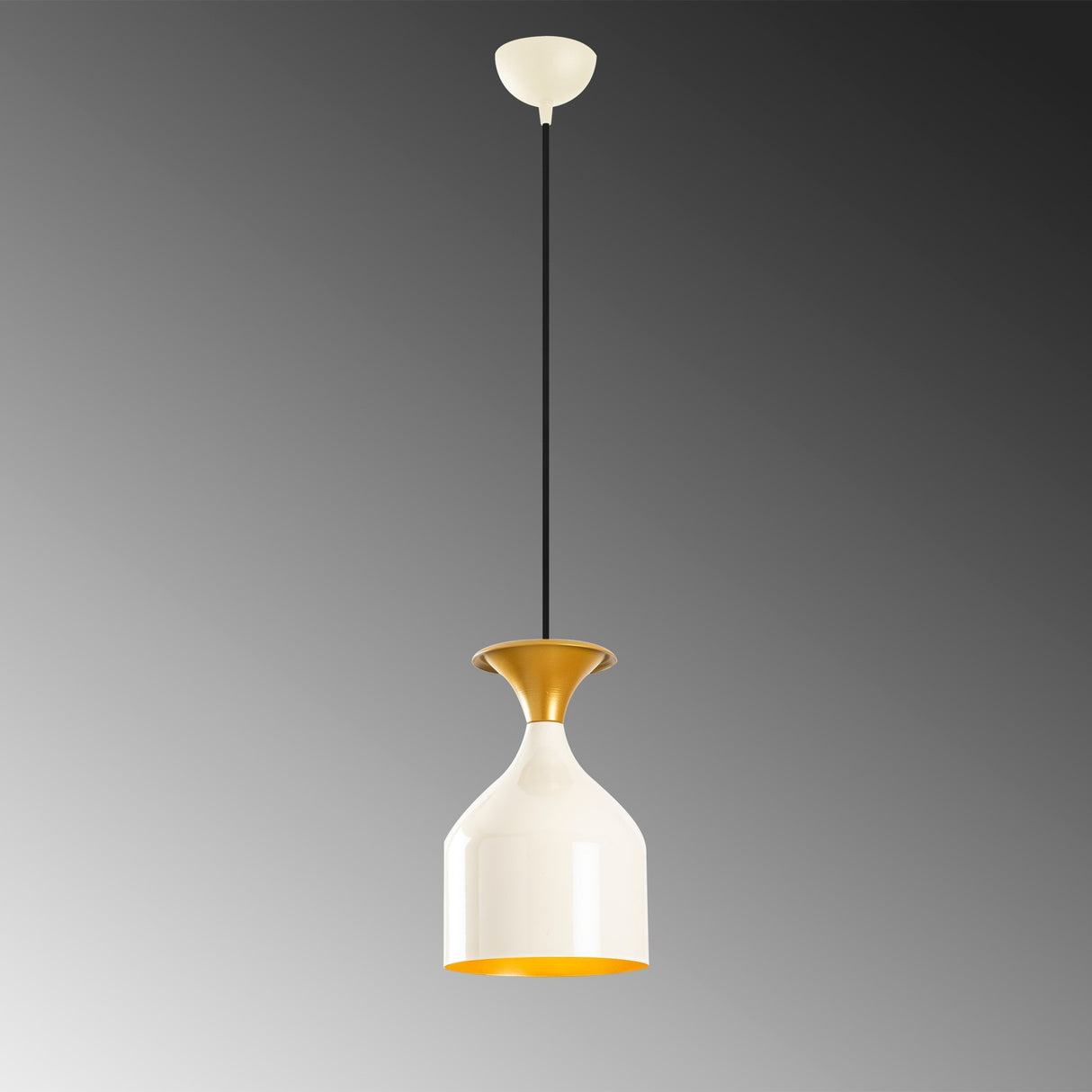 Lustră Sivani - MR - 824, Alb - Auriu, Ø17x113 cm