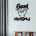 Decorațiune de perete din metal Good Vibes Only, Negru, 52x58x0.15 cm, SKU 538TNL1109, imagine 1