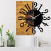 Ceas de perete decorativ din lemn Wooden Clock 7, Nuc, 3x58x58 cm, SKU 539TNL1107