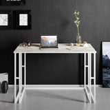 Birou Alfa cu picioare metalice 120 x 75 x 60 cm - Alb, SKU 541HDL1101
