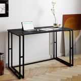 Birou Alfa cu picioare metalice 120 x 75 x 60 cm - Negru, SKU 541HDL1101