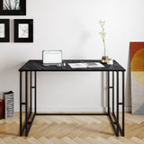 Birou Alfa cu picioare metalice 120 x 75 x 60 cm - Negru, SKU 541HDL1101