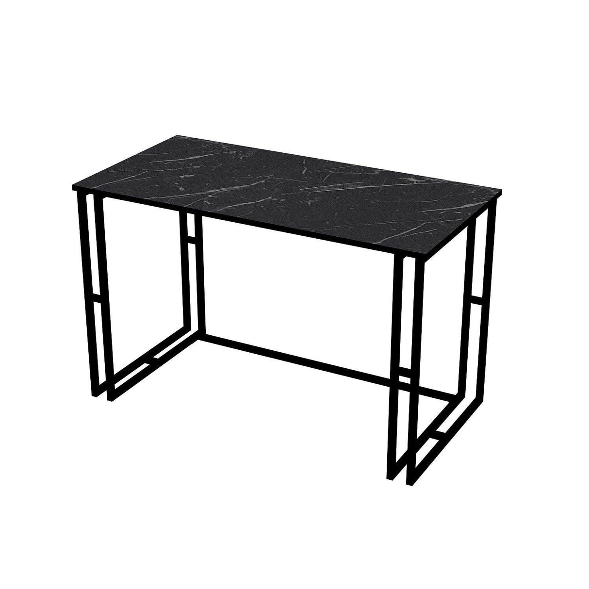 Birou Alfa cu picioare metalice 120 x 75 x 60 cm - Negru, SKU 541HDL1101