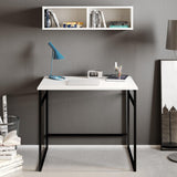 Birou Gama, Diverse culori, 90x60x75 cm - Alb - Negru | SKU: 541HDL1106 | Birou Gama, 90x60x75 cm, varianta Alb - Negru, produs pentru amenajarea locuinței, disponibil online în România la CasaMob