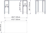 Birou Reader, Diverse culori, 125x60x74 cm - Alb | SKU: 541HDL1112 | Birou Reader, 125x60x74 cm, varianta Alb, produs pentru amenajarea locuinței, disponibil online în România la CasaMob
