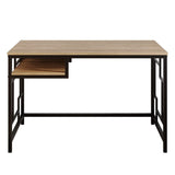 Birou Victory, Diverse culori, 120x60x75 cm - Negru - Nuc | SKU: 541HDL1119 | Birou Victory, 120x60x75 cm, varianta Negru - Nuc, produs pentru amenajarea locuinței, disponibil online în România la CasaMob
