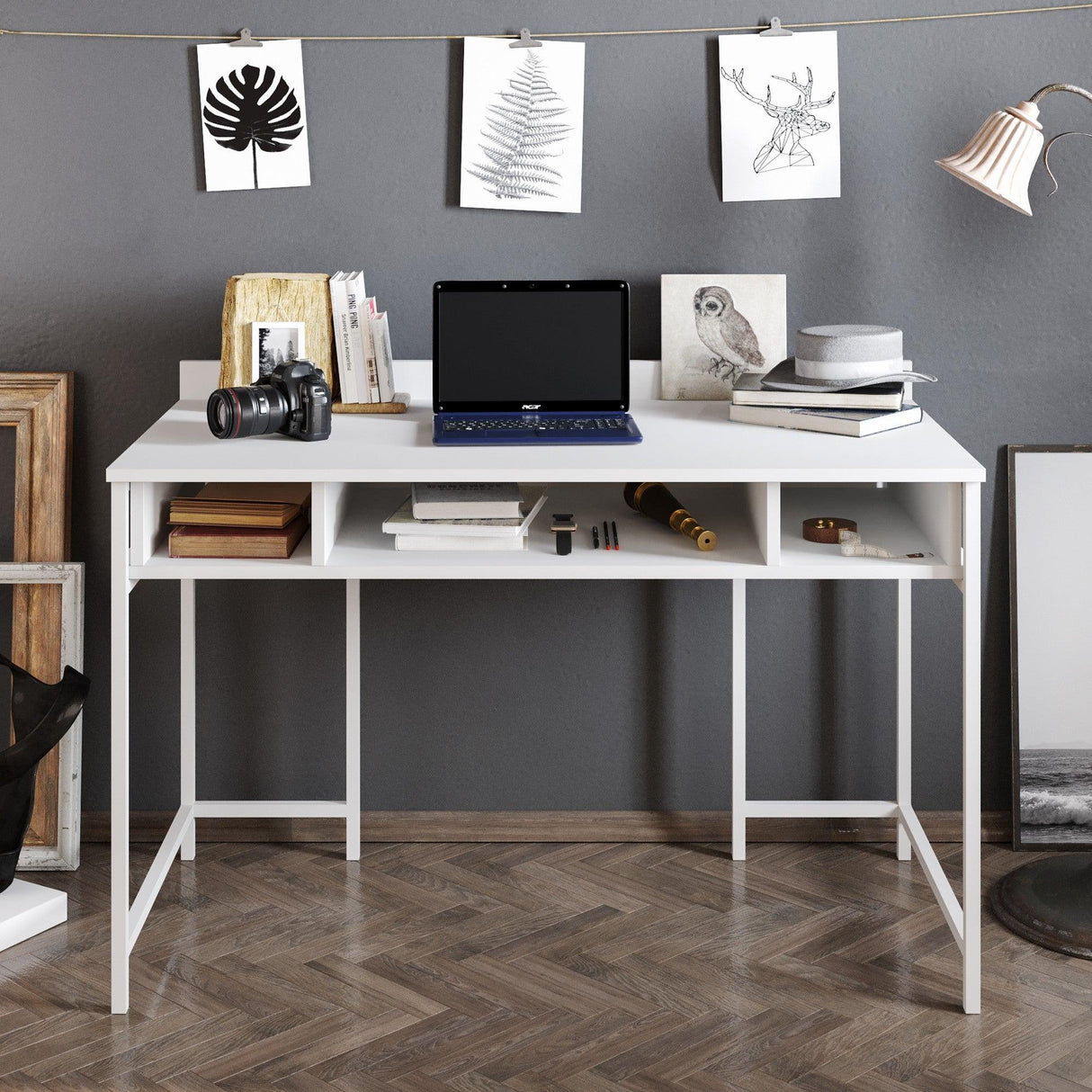 Birou Tumata, Diverse culori, Diverse dimensiuni - Alb - 120x62x65 cm | SKU: 541HDL1121 | Birou Tumata, varianta Alb - 120x62x65 cm, produs pentru amenajarea locuinței, disponibil online în România la CasaMob